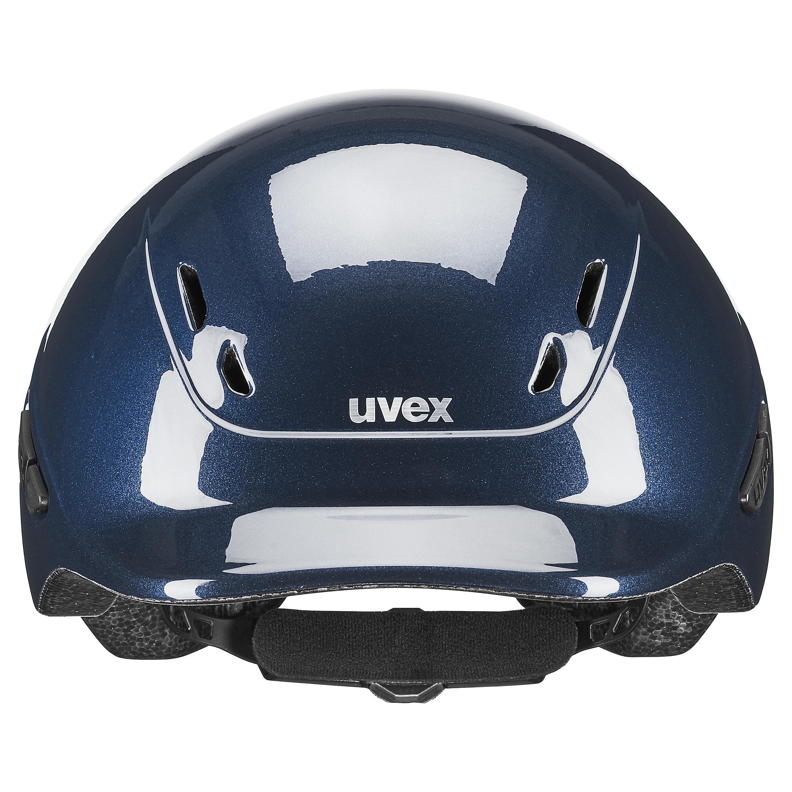 Uvex - Shiny Navy - Verstellbare Kinderreitkappe Größe 49-54 cm